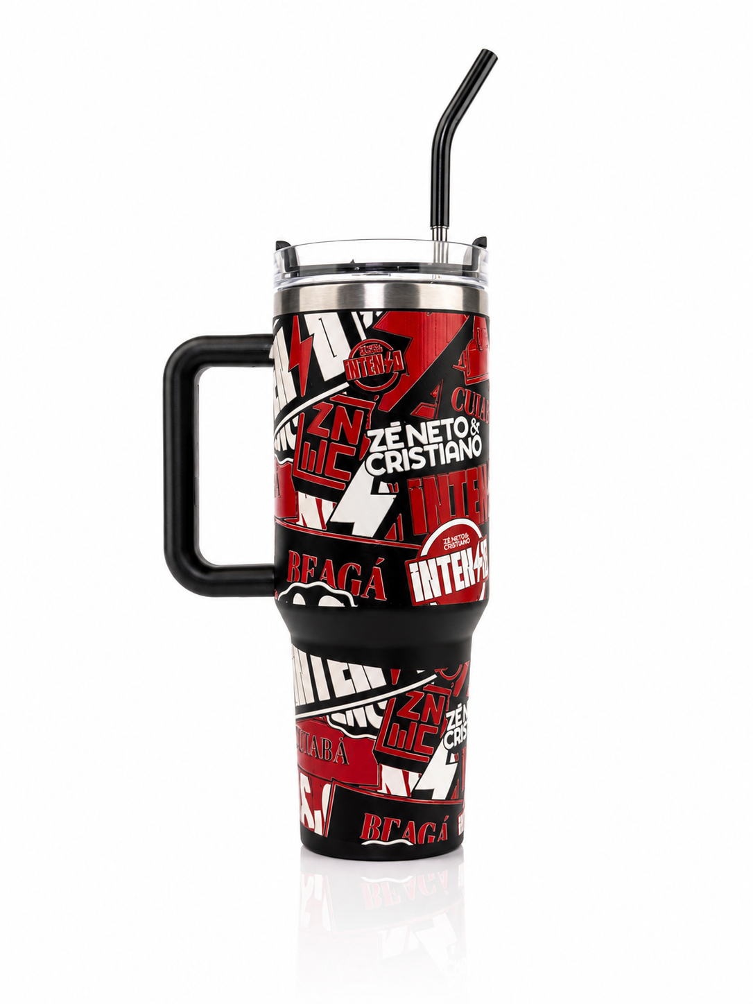 CANECA TÉRMICA INTENSO 1,2L - COM TAMPA E CANUDO
