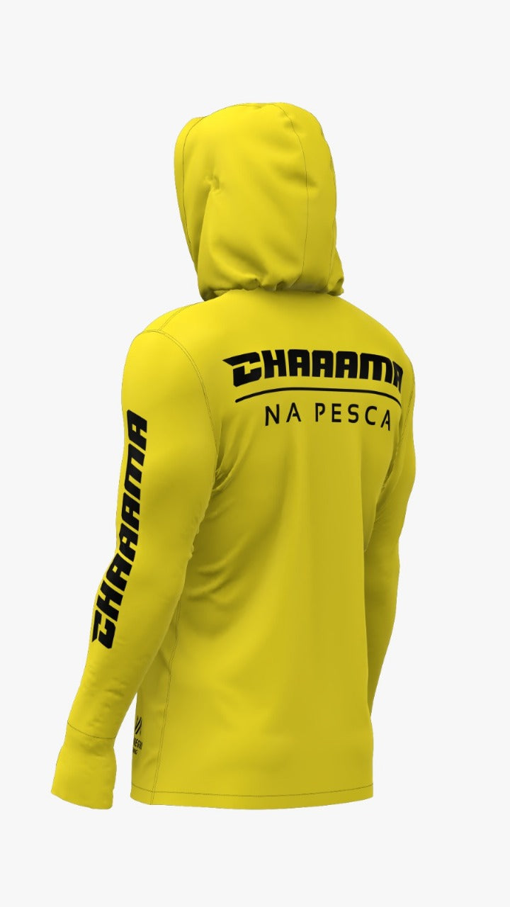 CAMISETA COM CAPUZ MASCULINO - AMARELO