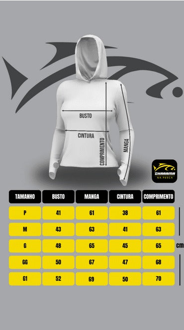 CAMISETA COM CAPUZ FEMININO - PRETO