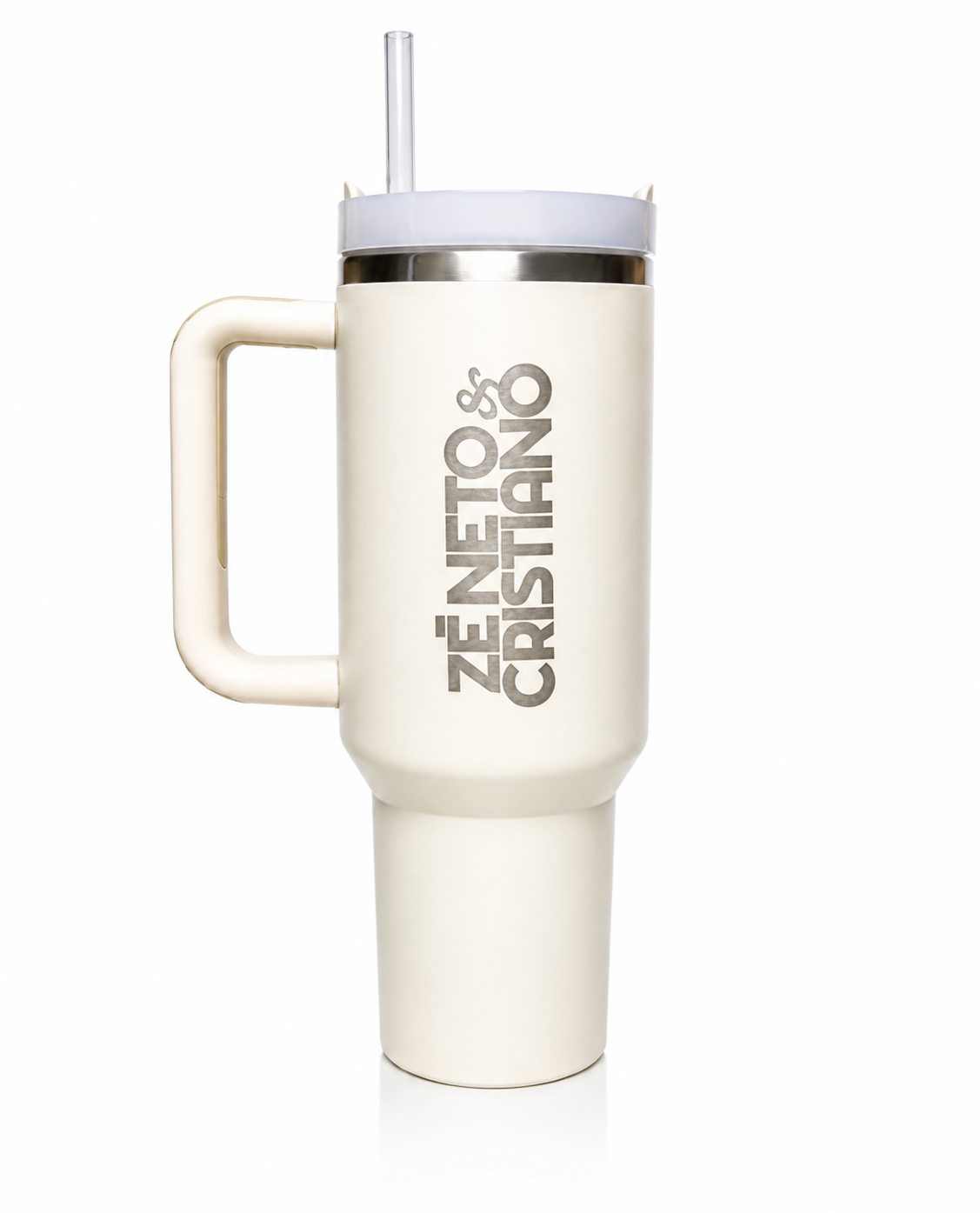 CANECA TÉRMICA 1.2LT - COM TAMPA E CANUDO - COR BRANCO – ZNEC STORE