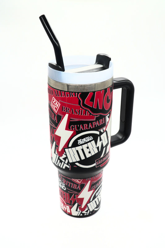 CANECA TÉRMICA INTENSO 1,2L - COM TAMPA E CANUDO