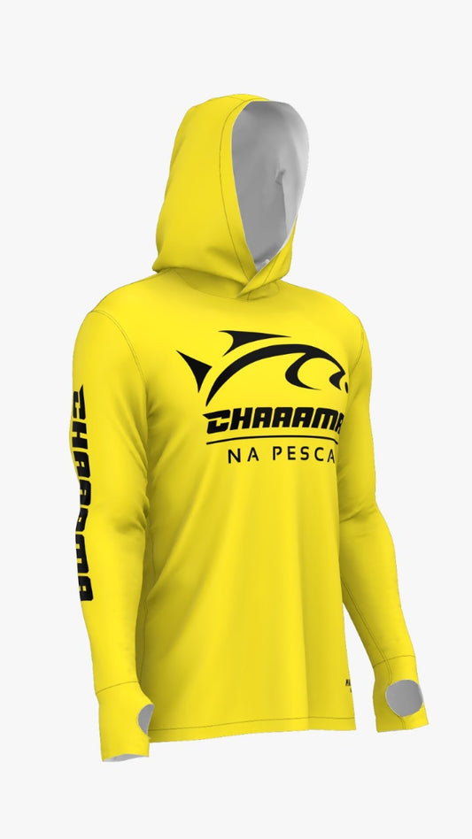 CAMISETA COM CAPUZ MASCULINO - AMARELO