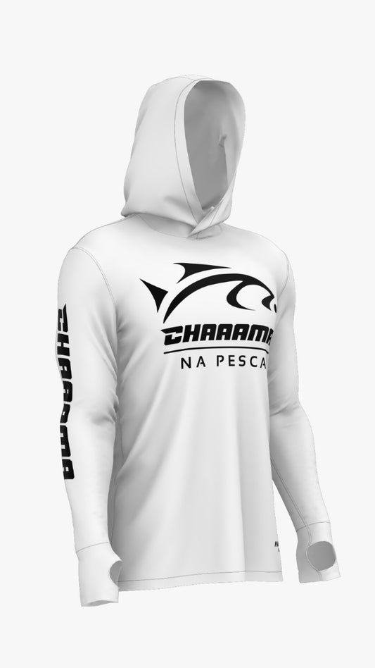 CAMISETA COM CAPUZ MASCULINO - BRANCO