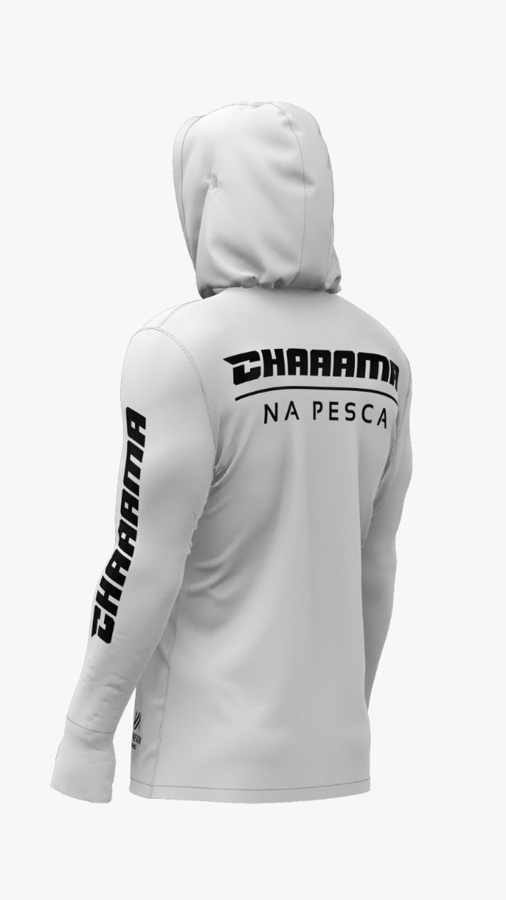 CAMISETA COM CAPUZ MASCULINO - BRANCO