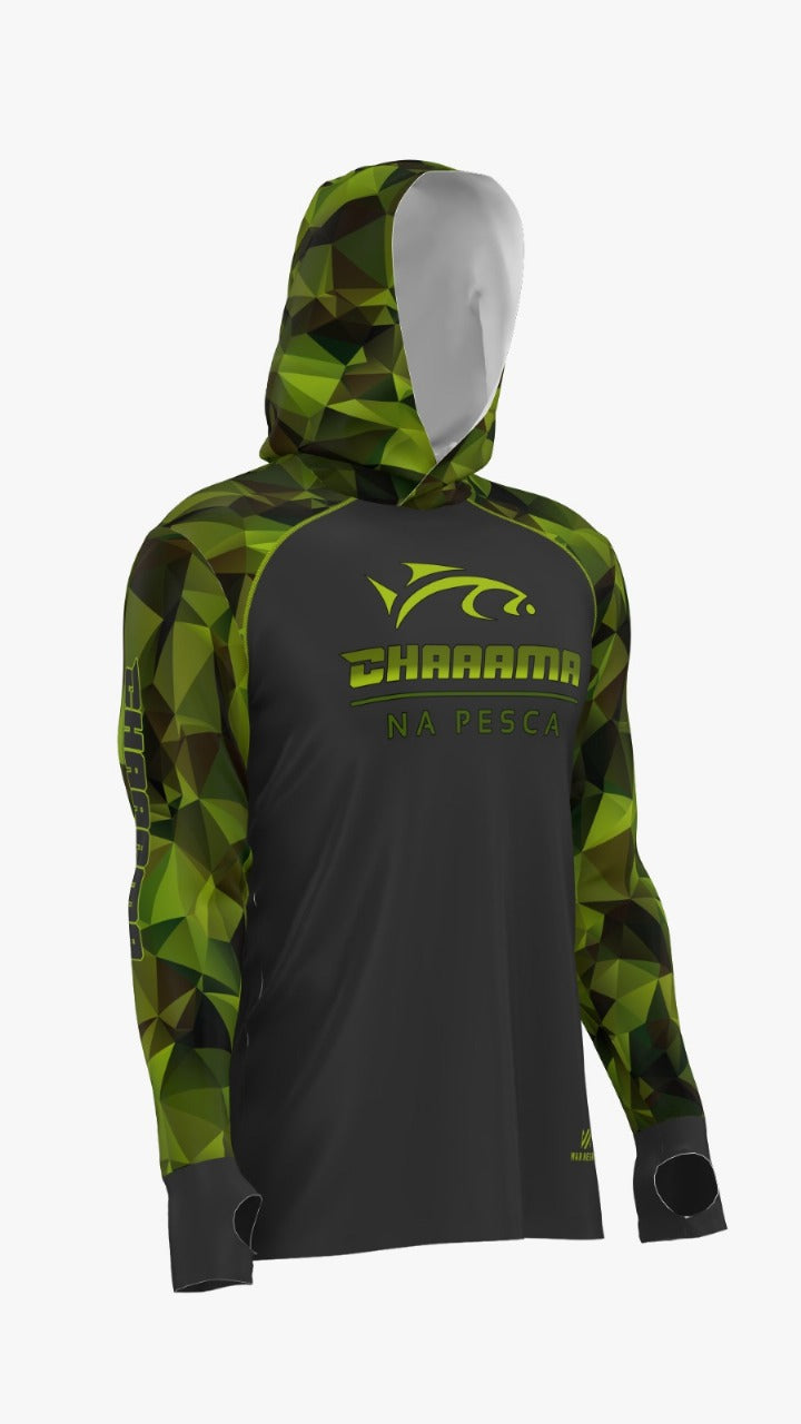 CAMISETA COM CAPUZ MASCULINO - CAMUFLADO