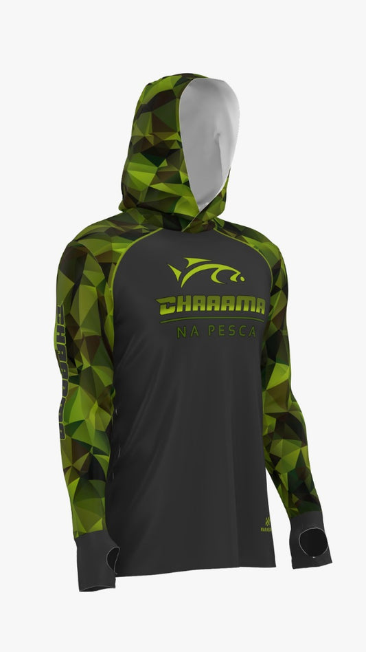 CAMISETA COM CAPUZ MASCULINO - CAMUFLADO