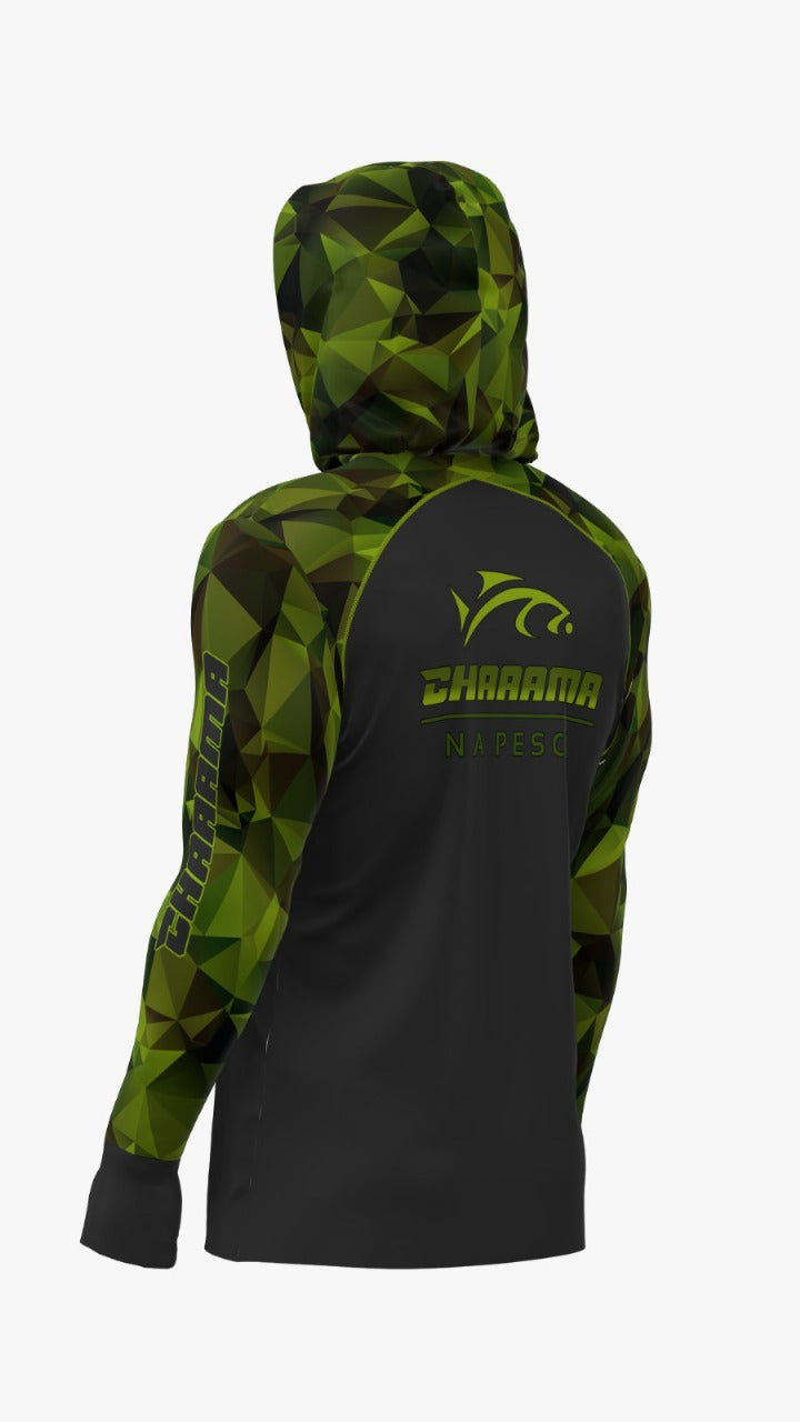 CAMISETA COM CAPUZ MASCULINO - CAMUFLADO