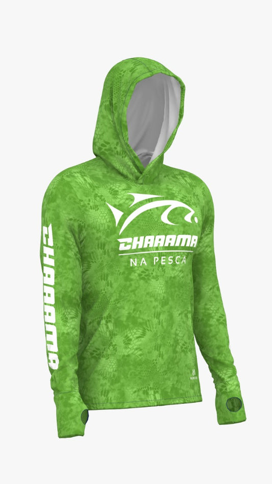 CAMISETA COM CAPUZ MASCULINO- VERDE