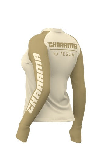 CAMISETA FEMININA - AREA FINA BEGE