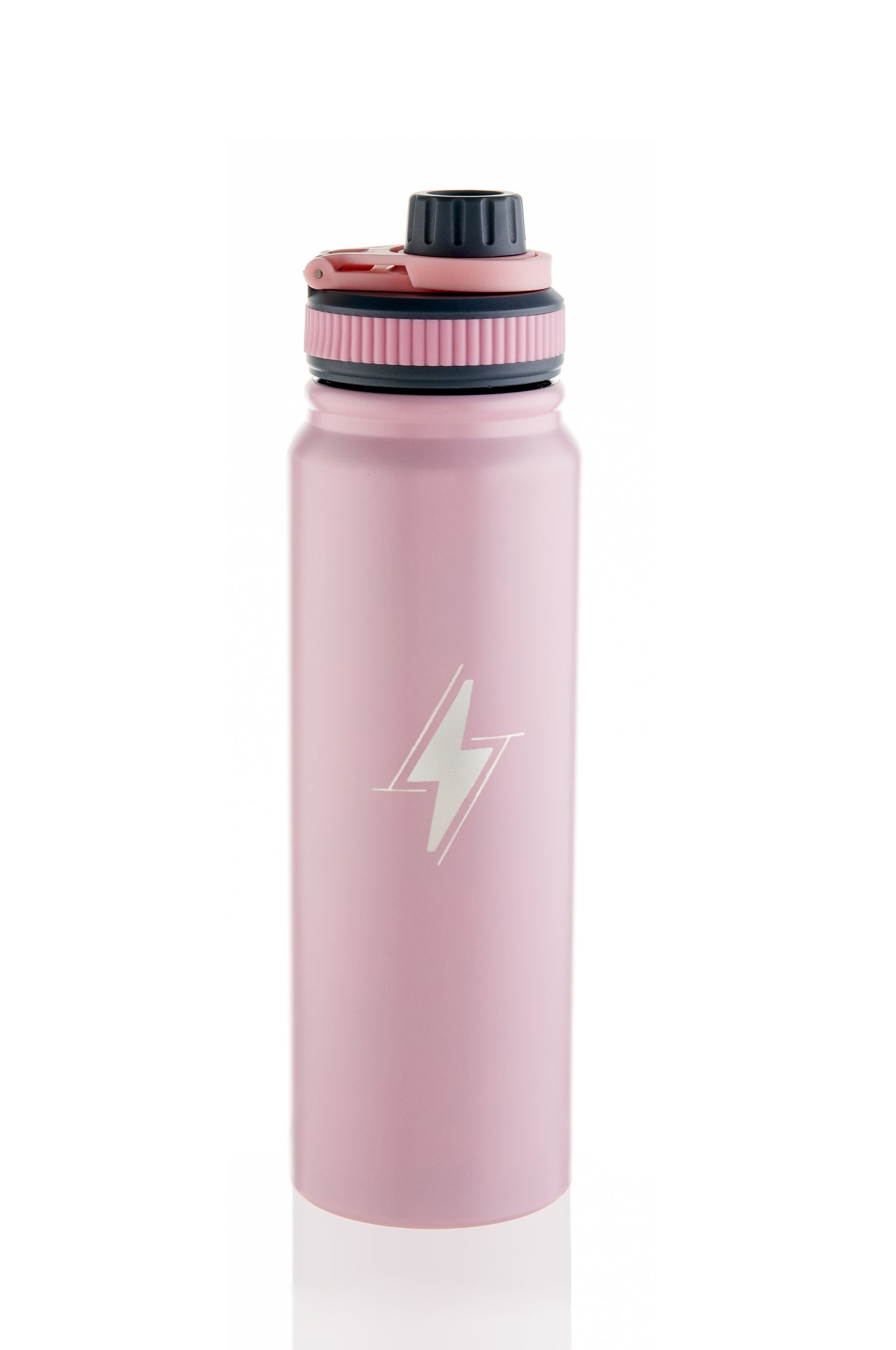 GARRAFA TÉRMICA INOX 570ML - COM TAMPA ROSQUEÁVEL -   ROSA