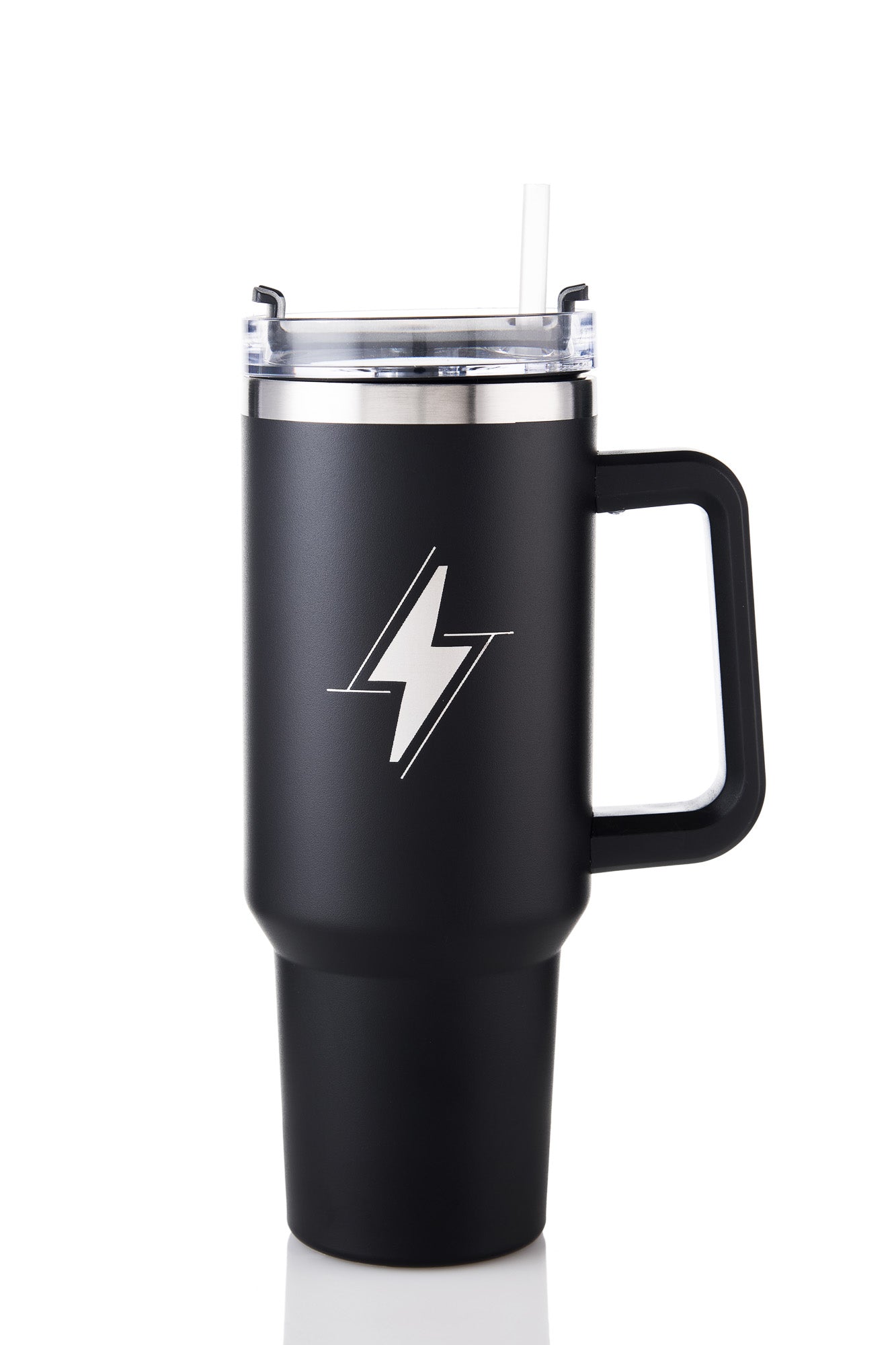 CANECA TÉRMICA 1.2LT - COM TAMPA E CANUDO - COR PRETO